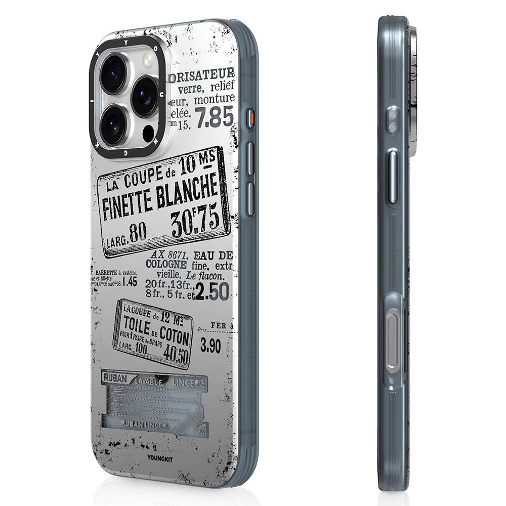 Youngkit Literary Serisi Retro Magz iPhone 16 Pro Max Magsafe Şarj Özellikli Telefon Kılıfı - 1 Youngkit Literary Serisi Retro Magz iPhone 16 Pro Max Magsafe Şarj Özellikli Telefon Kılıfı - 1